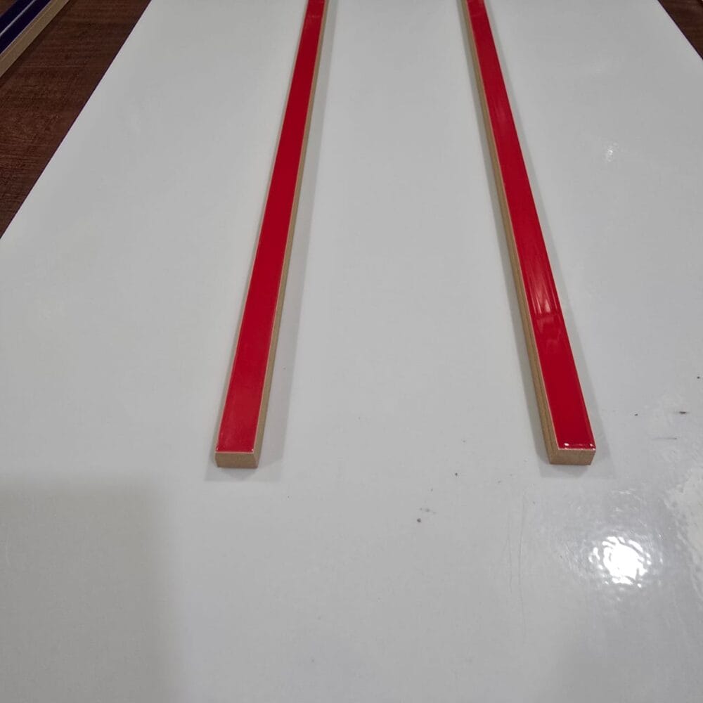 Red Flat Patti 10 mm